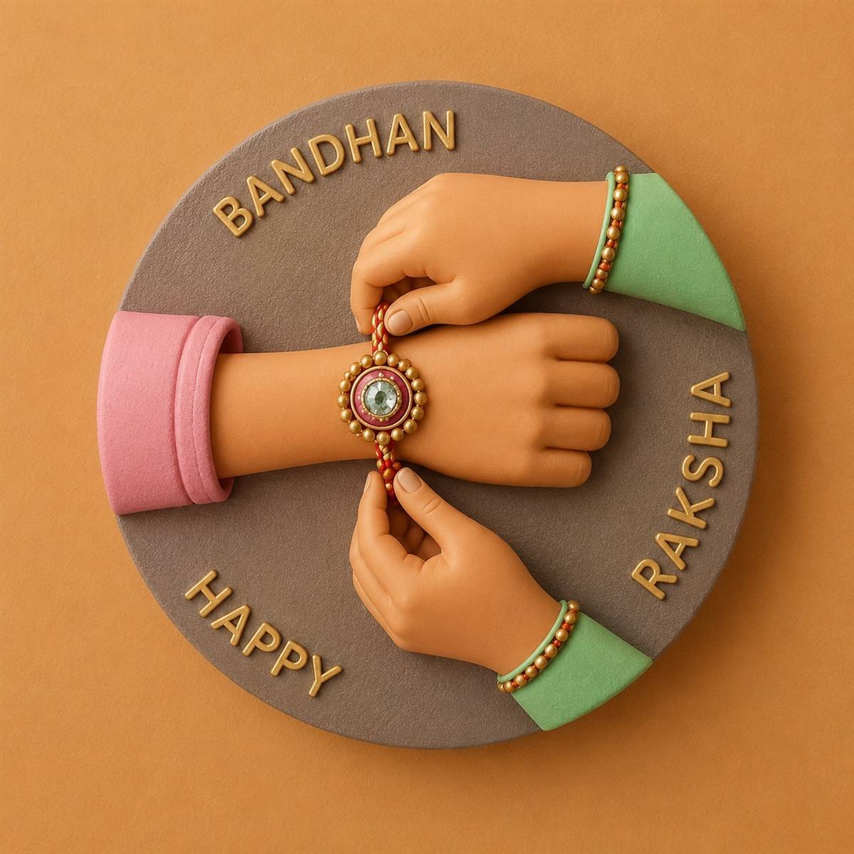 DIY Rakhi Hands Fridge Magnet Kit